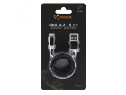 SBOX IPH7-B Apple Lightning/USB-A čierny 1,5m