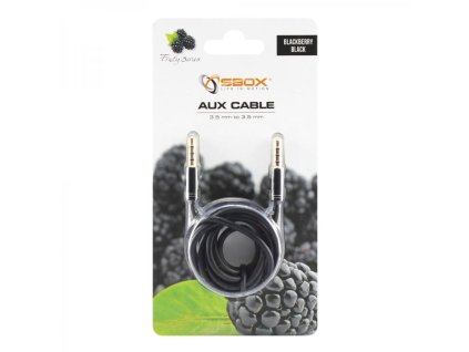 SBOX 3535-1,5B, Kábel 3,5mm jack/jack 1,5m blk