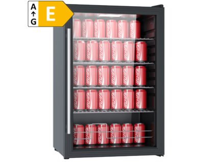 GUZZANTI Chladiaca vitrína GZ 117B čierna