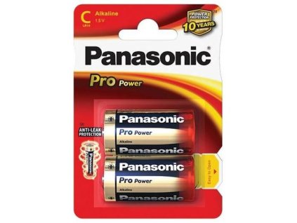 PANASONIC PRO POWER, Batérie, C, LR14, 1.5V, 2ks