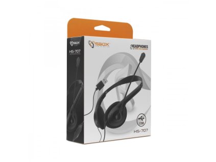 SBOX  HS-707, Slúchadlá s mikrofónom USB