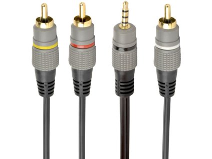 GEMBIRD Kábel, Jack 3,5mm/3x RCA (cinch) 1,5m