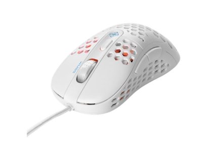 DELTACO GAM-106-W GAMING WM85, Myš, USB, biela