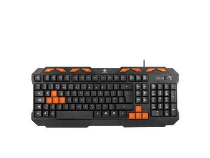 DELTACO GAM-024UK, Hráčska klavesnica, USB, EN