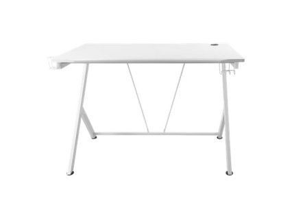 DELTACO GAM-055-W WT85, Herný stôl, biely