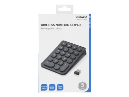 DELTACO TB-125, Bezdrôtová numerická klávesnica