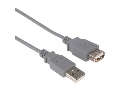 PremiumCord KUPAA5 kábel USB2.0 A-A 5m, šedý