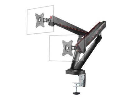 DELTACO GAM-102, DUAL Držiak na monitory 17"-32"