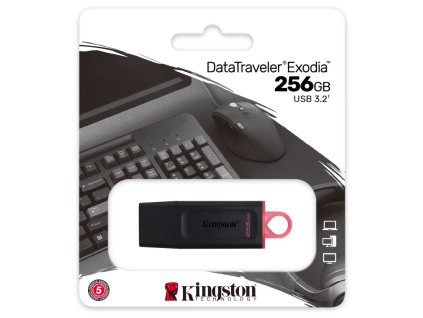 KINGSTON DataTraveler EXODIA 256GB blk/red