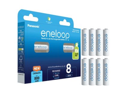 PANASONIC Eneloop, Batérie BK-4MCCE, AAA, 8ks
