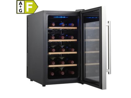GUZZANTI GZ 1535S, Vinotéka, čierna/nerez