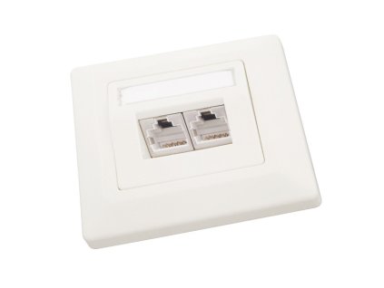 SOLARIX CAT6 STP 2x RJ45 pod omietku