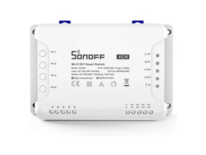 SONOFF 4CH R3, eWeLink Prepínač 4 kanálový