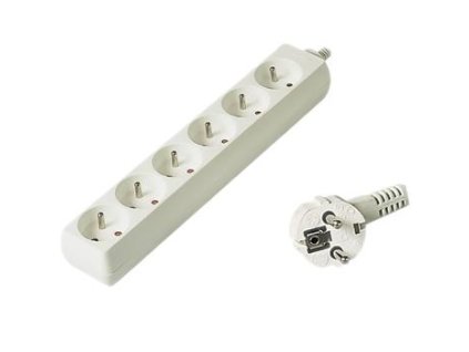 PremiumCord PP6-03 230V 3m 6 zásuvky