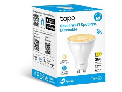 TP-LINK Tapo L610, Smart Wi-Fi LED GU10, 350lm