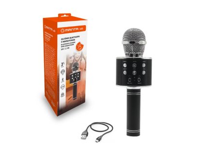 MANTA MIC12-BK, Bezdrôtový karaoke mikr/repr
