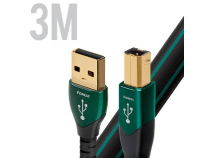 AUDIOQUEST Forest, Kábel 3m, USB A - USB B