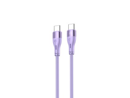 TELLUR Silicone, Kábel USB Type C/Type C, 1m, fia