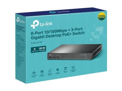 TP-Link TL-SL1311P, Switch 11-Port/1Gbp/Des/PoE+
