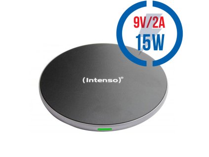 INTENSO BA2, Bezdrôtová (Qi) nabíjačka 15W