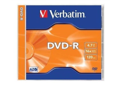 VERBATIM DVD-R AZO 4,7GB, 16x, 1 ks