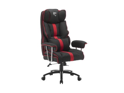 WHITE SHARK Le Mans, Herná stolička, čierno-červen