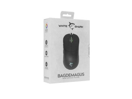 White Shark BAGDEMAGUS, Herná myš, čierna