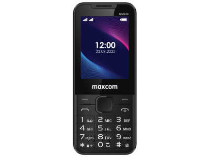 MAXCOM MM248, Telefón DUAL Sim, čierny