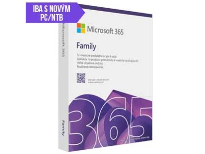 MICROSOFT 365 Family SK 1rok ML