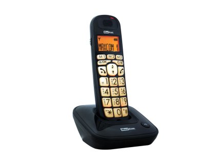 MAXCOM MC6800 DECT, Telefónny prístroj, čierny