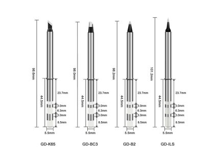 GVDA 4 Iron Tips, Hroty k spájkovačke 4ks