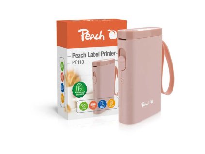 PEACH PE110-pi, Tlačiareň štítkov, ružová