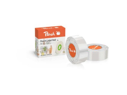 PEACH PE102, Páska do štítkovača, transpa (180ks)