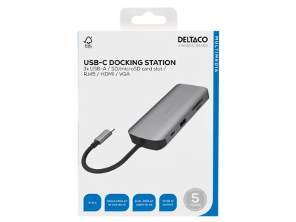 DELTACO USBC-HDMI25, Dokovacia stanica
