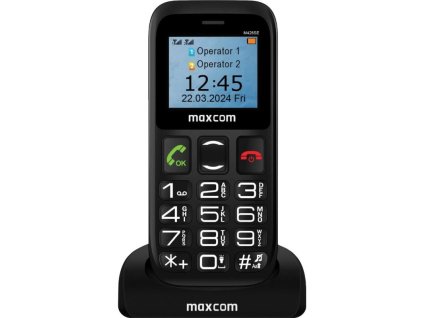 MAXCOM MM426 SE, Telefón pre seniorov, čierny