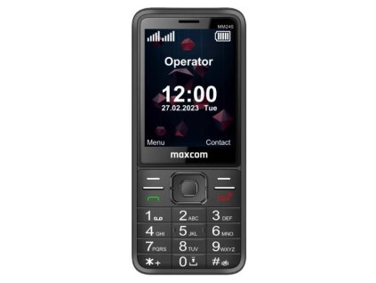 MAXCOM MM245, Telefón DUAL Sim, čierny