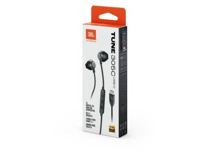 JBL Tune 305 USB-C, Slúchadlá, čierne