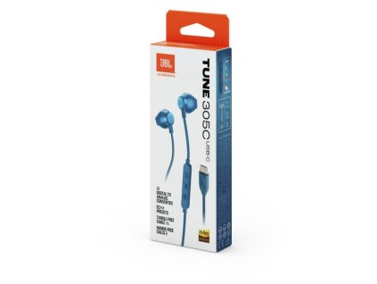 JBL Tune 305 USB-C, Slúchadlá, modré