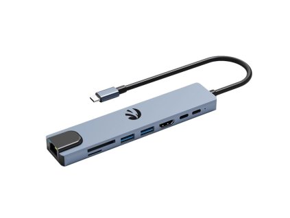 HAWK HUB 8v1 USB-C / USB-A / HDMI/ SD/TF /RJ45