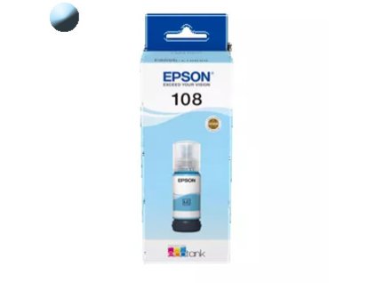 EPSON 108 EcoTank, Cartridge, azúrový (light cyan)