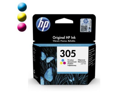 HP 305, Cartridge, Tri-Color (CMY) 2ml
