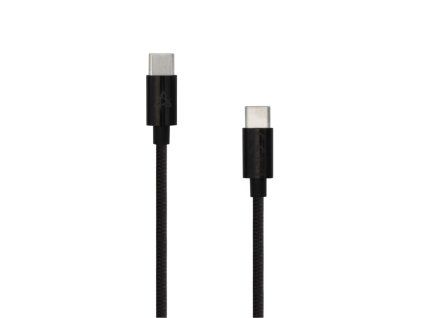 SBOX Kábel USB-C samec/USB-C samec, 2m, čierny