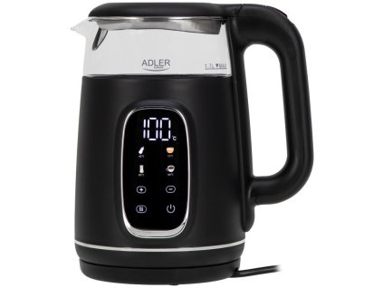ADLER AD 1305bs, Rýchlovarná kanvica 1,7L, čie/str