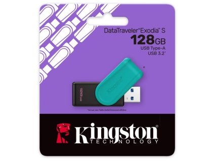 KINGSTON DataTraveler EXODIA S, 128GB, čie/tyr