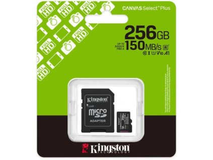 KINGSTON Micro SDXC CANVAS Select Plus 256GB+A