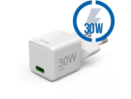 HAMA Super-mini, Rýchlonabíjačka, USB-C PD/QC 30W