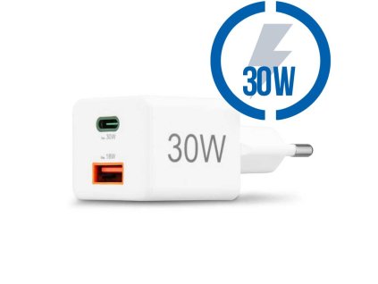 HAMA Rýchlonabíjačka, USB-C/A PD/QC 30W