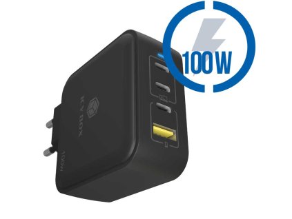 RAIDSONIC ICY Rýchlonabíjačka, 3xUSB-C/A, 100W