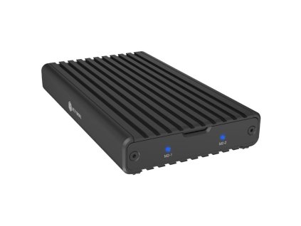 RAIDSONIC ICY Externý box 2x M.2 NVMe, USB-C