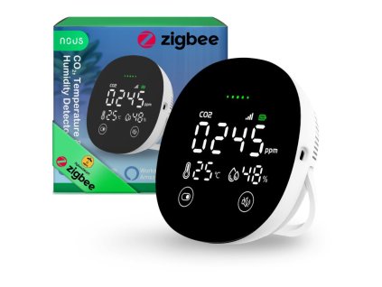 NOUS E10 Tuya/ZigBee, Senzor CO2teploty a vlhkosti